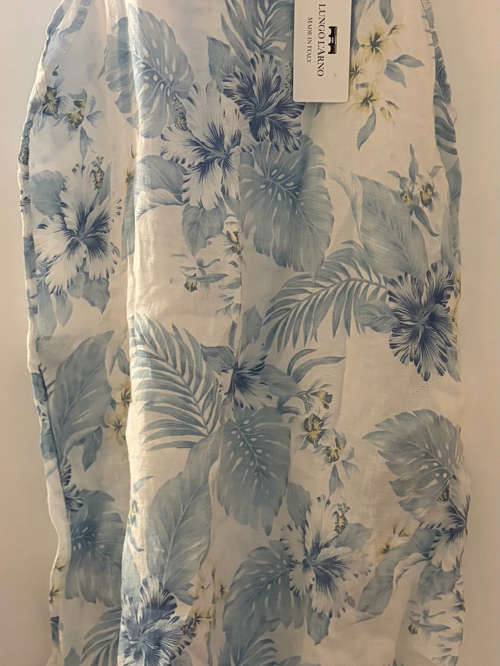 NWT Lungo L’arno linen summer dress soft floral print size large